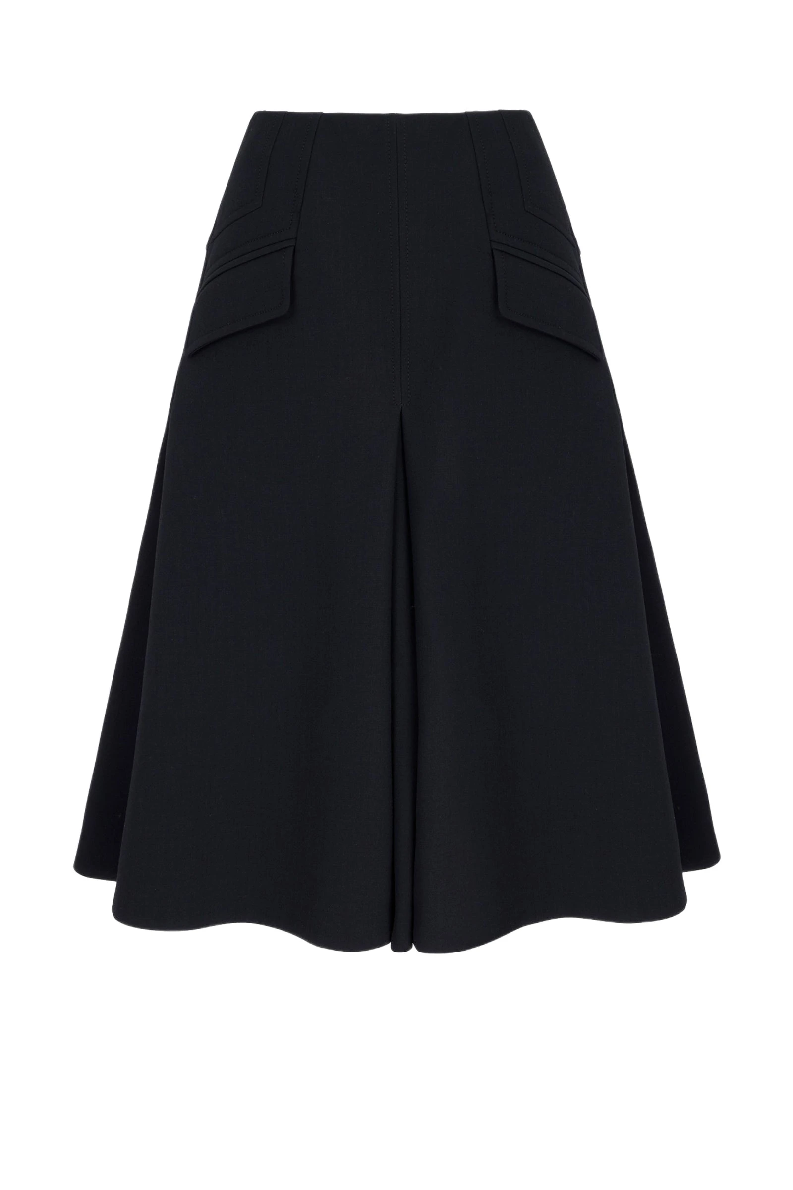 Emilia Wickstead Zeus Skirt in Black Birdseye Suiting Emilia Wickstead Zeus Skirt in Black Birdseye Suiting | Luxury Shoes