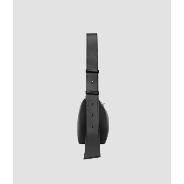 Erdem East West Bloom Bag in Black Leather | Shoulder & Crossbody Bags | Luxury Shoes 