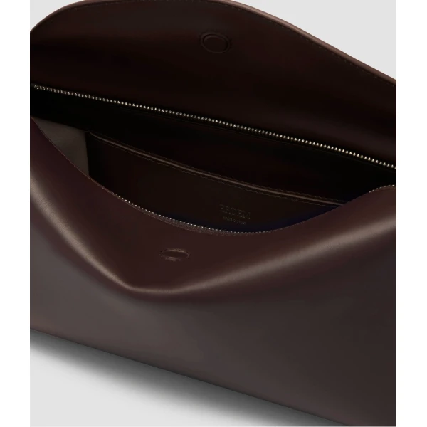 Erdem East West Bloom Bag in Chestnut Leather | Shoulder & Crossbody Bags | Luxury Shoes 