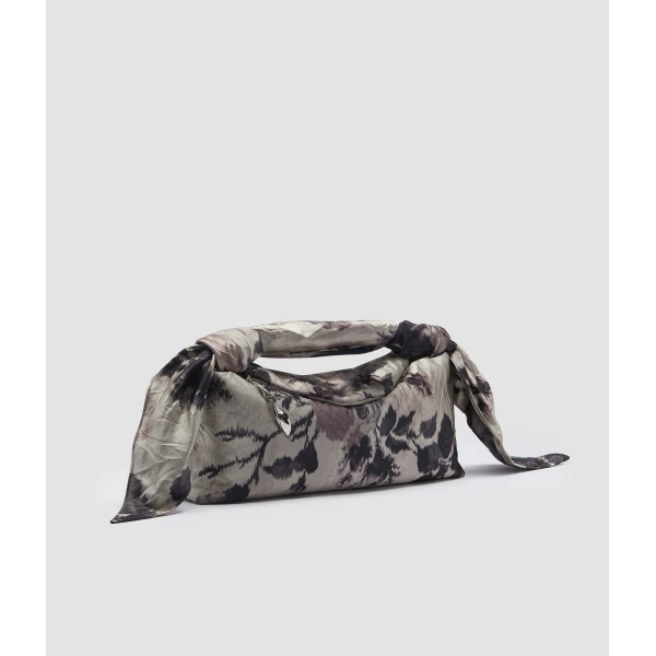 Erdem East West Bloom Bag in Fonteyn Rose Textured Satin | Shoulder & Crossbody Bags | Luxury Shoes 