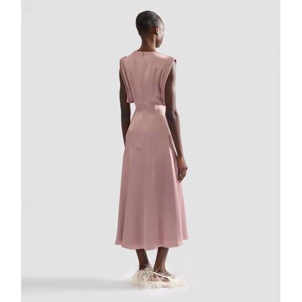 Erdem Embellished Satin Midi Dress | Midi Dresses | Luxury Shoes 