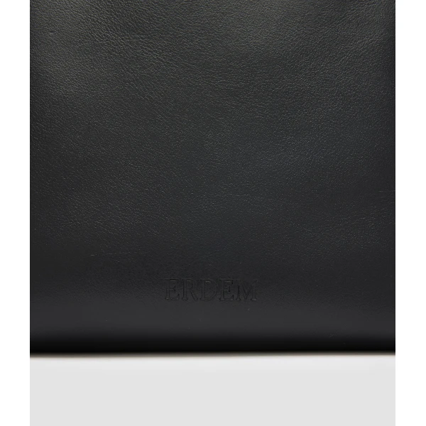 Erdem Flora Chain Bag in Black Leather | Shoulder & Crossbody Bags | Luxury Shoes 