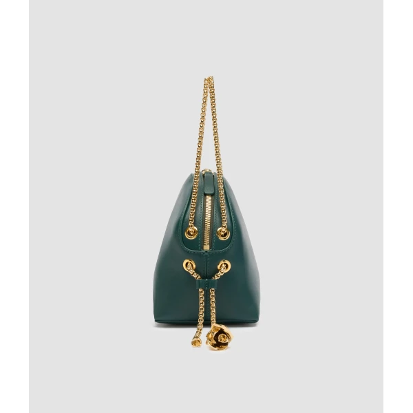 Erdem Flora Chain Bag in Green Leather | Shoulder & Crossbody Bags | Luxury Shoes 