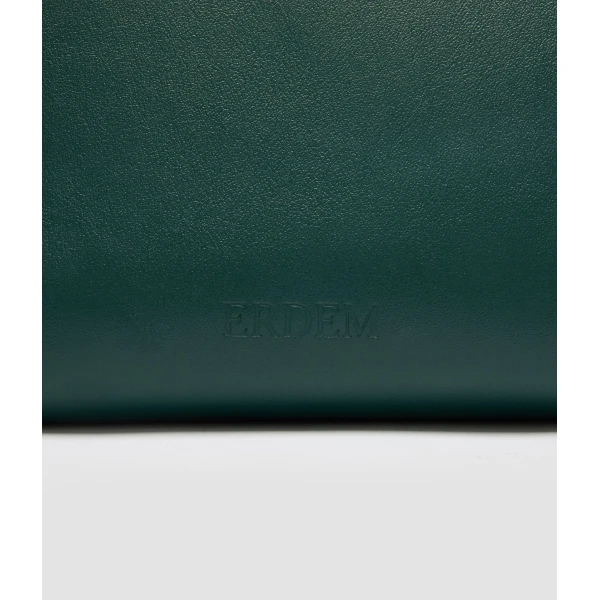 Erdem Flora Chain Bag in Green Leather | Shoulder & Crossbody Bags | Luxury Shoes 