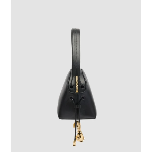 Erdem Flora Shoulder Bag in Black Leather | Shoulder & Crossbody Bags | Luxury Shoes 