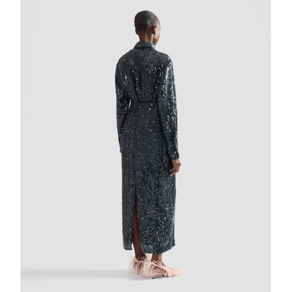 Erdem Floral Applique Sequin Midi Pencil Skirt | Pencil Skirts | Luxury Shoes 