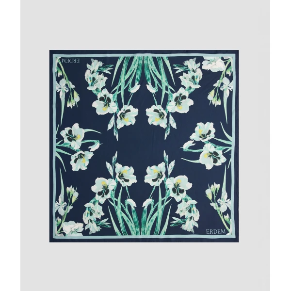 Erdem Floral Print Silk Scarf | Scarves | Luxury Shoes 