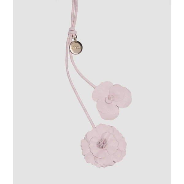 Erdem Flower Leather Charm in Blush | Bag charms | Luxury Shoes 