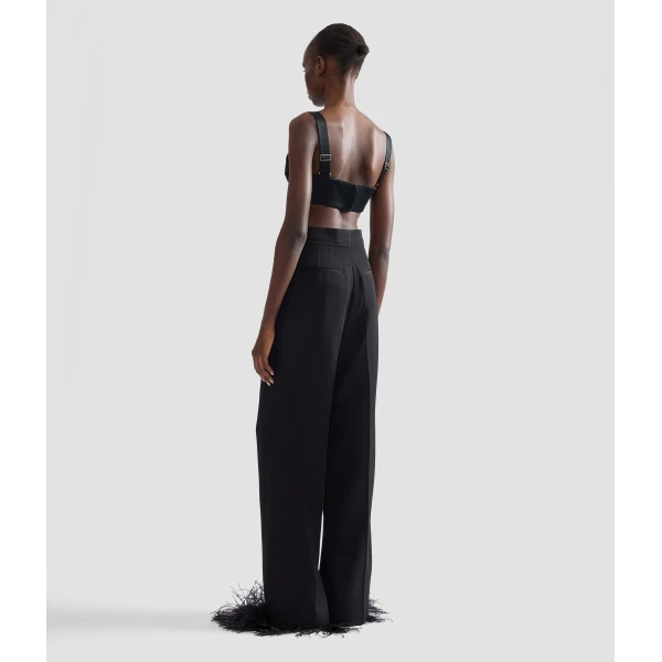 Erdem Grain De Poudre Wide Leg Trouser | Wide leg pants | Luxury Shoes 