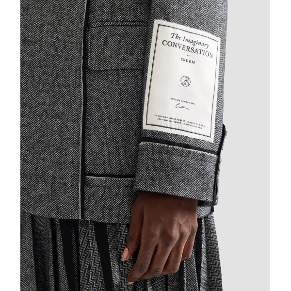 Erdem Herringbone Blazer | Blazers | Luxury Shoes 