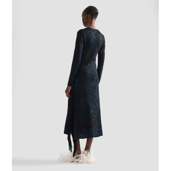 Erdem Knit Jacquard Midi Dress | Midi Dresses | Luxury Shoes 