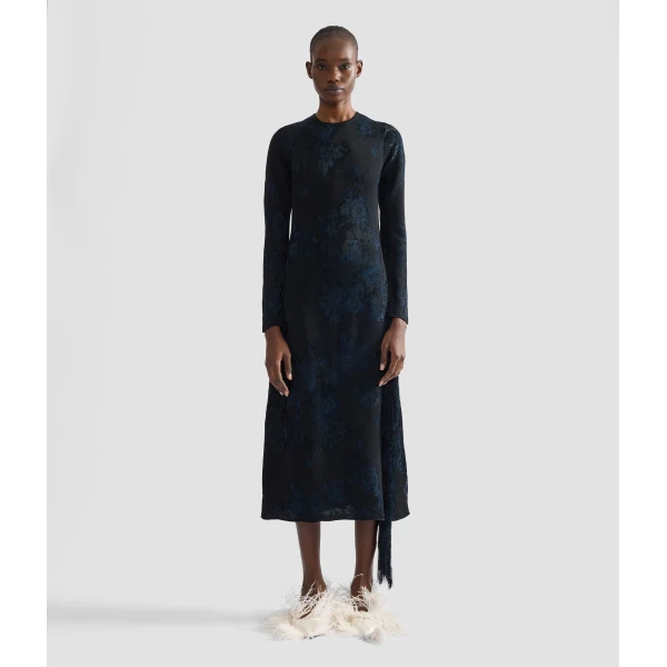 Erdem Knit Jacquard Midi Dress | Midi Dresses | Luxury Shoes 