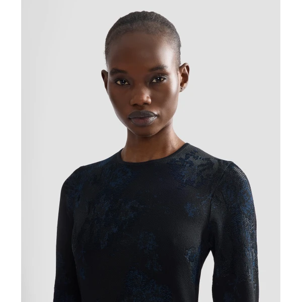 Erdem Knit Jacquard Midi Dress | Midi Dresses | Luxury Shoes 