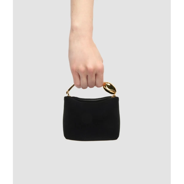 Erdem Micro Bloom Bag in Black Velvet | Mini Bags | Luxury Shoes 