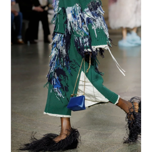 Erdem Micro Bloom Bag in Ink Velvet | Mini Bags | Luxury Shoes 