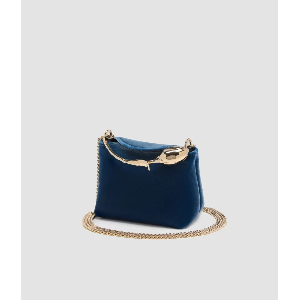 Erdem Micro Bloom Bag in Ink Velvet | Mini Bags | Luxury Shoes 