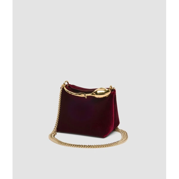 Erdem Micro Bloom Bag in Red Velvet | Mini Bags | Luxury Shoes 
