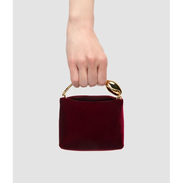 Erdem Micro Bloom Bag in Red Velvet | Mini Bags | Luxury Shoes 