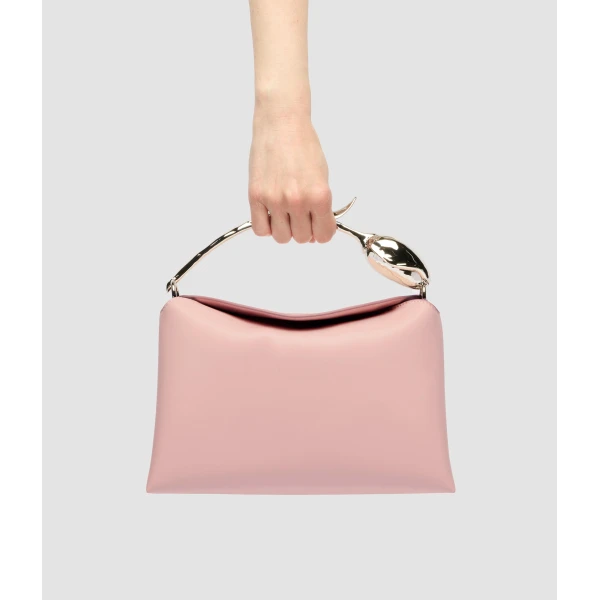 Erdem Midi Bloom Bag in Blush Leather | Totes & Top-Handle Bags | Luxury Shoes 