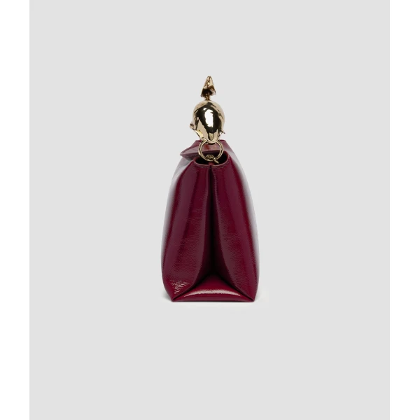 Erdem Midi Bloom Bag in Ruby Patent Leather | Totes & Top-Handle Bags | Luxury Shoes 