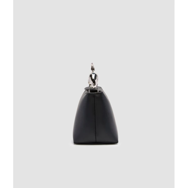 Erdem Mini Bloom Bag in Black Leather and Silver | Mini Bags | Luxury Shoes 