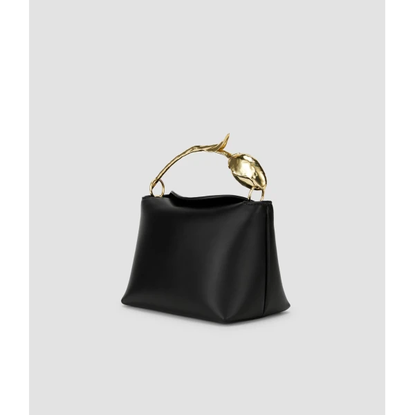 Erdem Mini Bloom Bag in Black Leather | Mini Bags | Luxury Shoes 