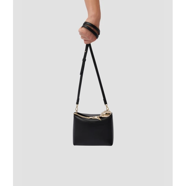Erdem Mini Bloom Bag in Black Leather | Mini Bags | Luxury Shoes 