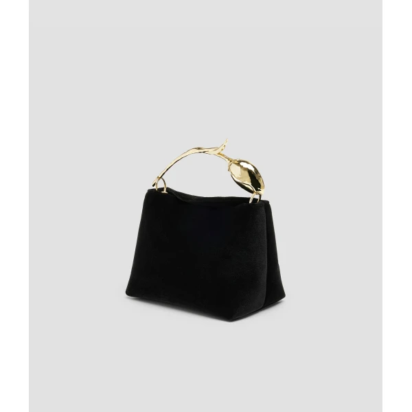 Erdem Mini Bloom Bag in Black Velvet | Mini Bags | Luxury Shoes 