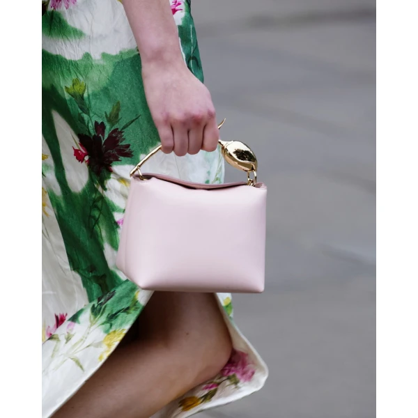 Erdem Mini Bloom Bag in Blush Leather | Mini Bags | Luxury Shoes 