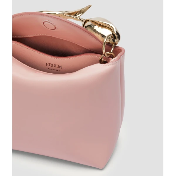 Erdem Mini Bloom Bag in Blush Leather | Mini Bags | Luxury Shoes 