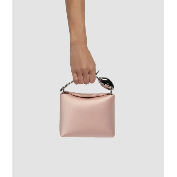 Erdem Mini Bloom Bag in Cameo Pink Satin | Mini Bags | Luxury Shoes 
