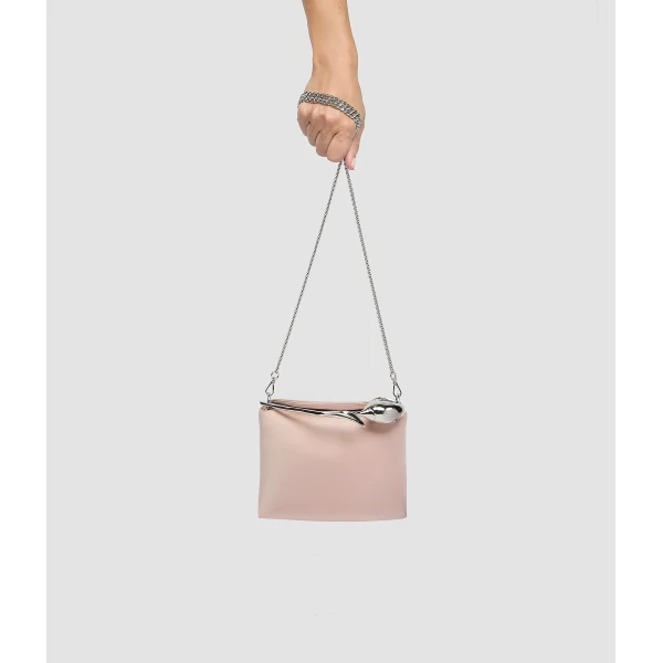 Erdem Mini Bloom Bag in Cameo Pink Satin | Mini Bags | Luxury Shoes 