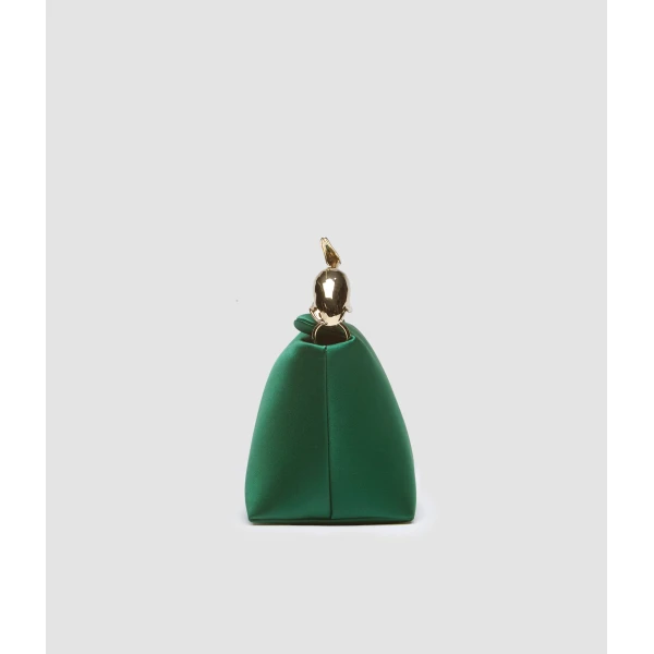 Erdem Mini Bloom Bag in Forest Green Satin | Mini Bags | Luxury Shoes 