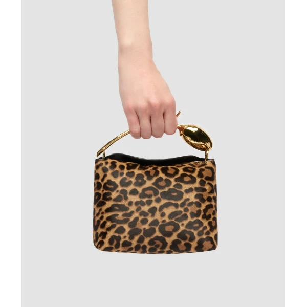 Erdem Mini Bloom Bag in Leopard Ponyskin | Mini Bags | Luxury Shoes 