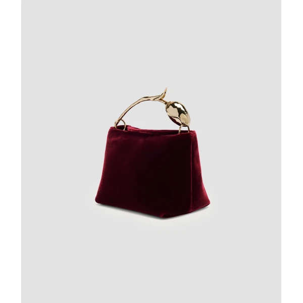 Erdem Mini Bloom Bag in Malbec Velvet | Mini Bags | Luxury Shoes 