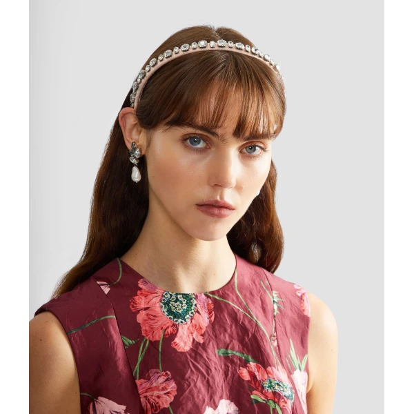 Erdem Narrow Embroidered Headband | Hair Accessories | Luxury Shoes 