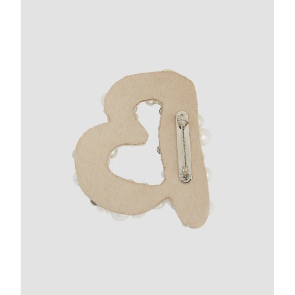 Erdem Pearl Alphabet Brooch B | Brooches & Pins | Luxury Shoes 