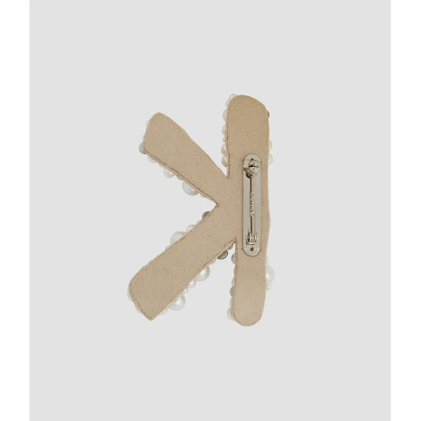 Erdem Pearl Alphabet Brooch K | Brooches & Pins | Luxury Shoes 