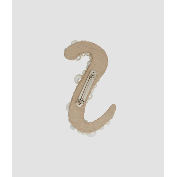 Erdem Pearl Alphabet Brooch S | Brooches & Pins | Luxury Shoes 