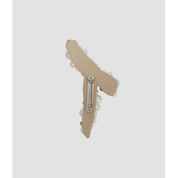 Erdem Pearl Alphabet Brooch T | Brooches & Pins | Luxury Shoes 