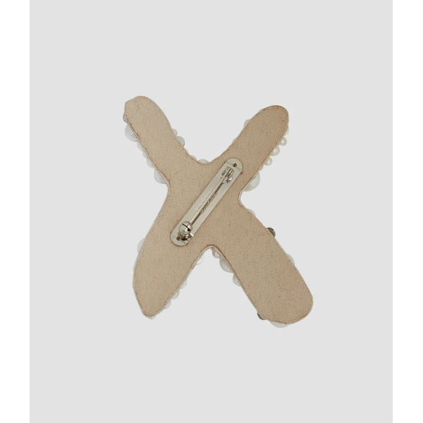 Erdem Pearl Alphabet Brooch X | Brooches & Pins | Luxury Shoes 