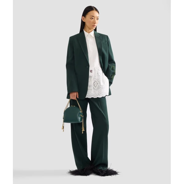 Erdem Pleatable Wool Wide Leg Trouser | Wide leg pants | Luxury Shoes 