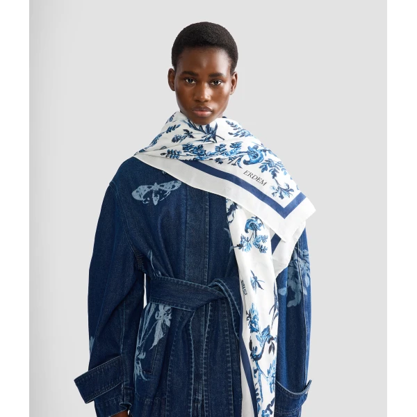 Erdem Printed Scarf | Scarves | Luxury Shoes 