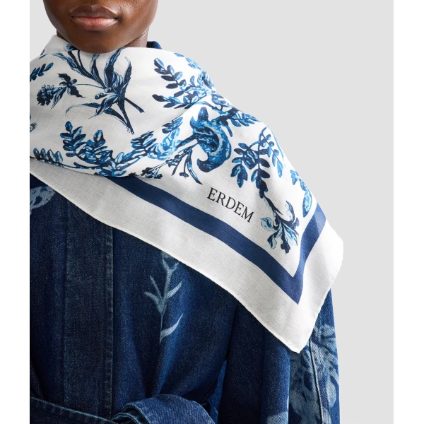 Erdem Printed Scarf | Scarves | Luxury Shoes 