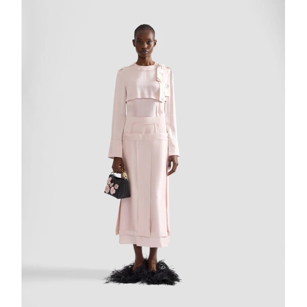 Erdem Satin Cady Long Sleeve Shirt | Shirts | Luxury Shoes 