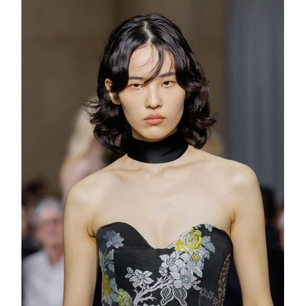 Erdem Satin Cady Neck Scarf in Black | Scarves | Luxury Shoes 
