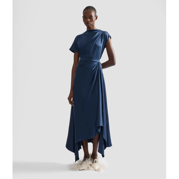 Erdem Satin Draped Top | Tops | Luxury Shoes 