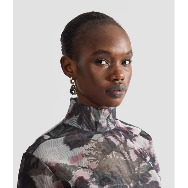 Erdem Stone Earring in Black Agate | Earrings | Luxury Shoes 