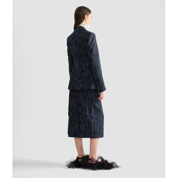 Erdem Stripe Tailoring Fitted Blazer | Blazers | Luxury Shoes 