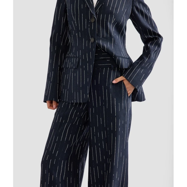 Erdem Stripe Tailoring Wide Leg Trouser | Wide leg pants | Luxury Shoes 